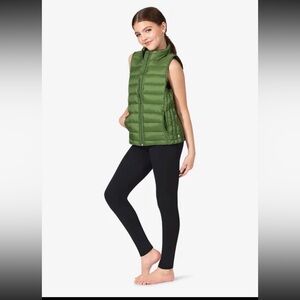 Olive Green Women's Puffer Vest